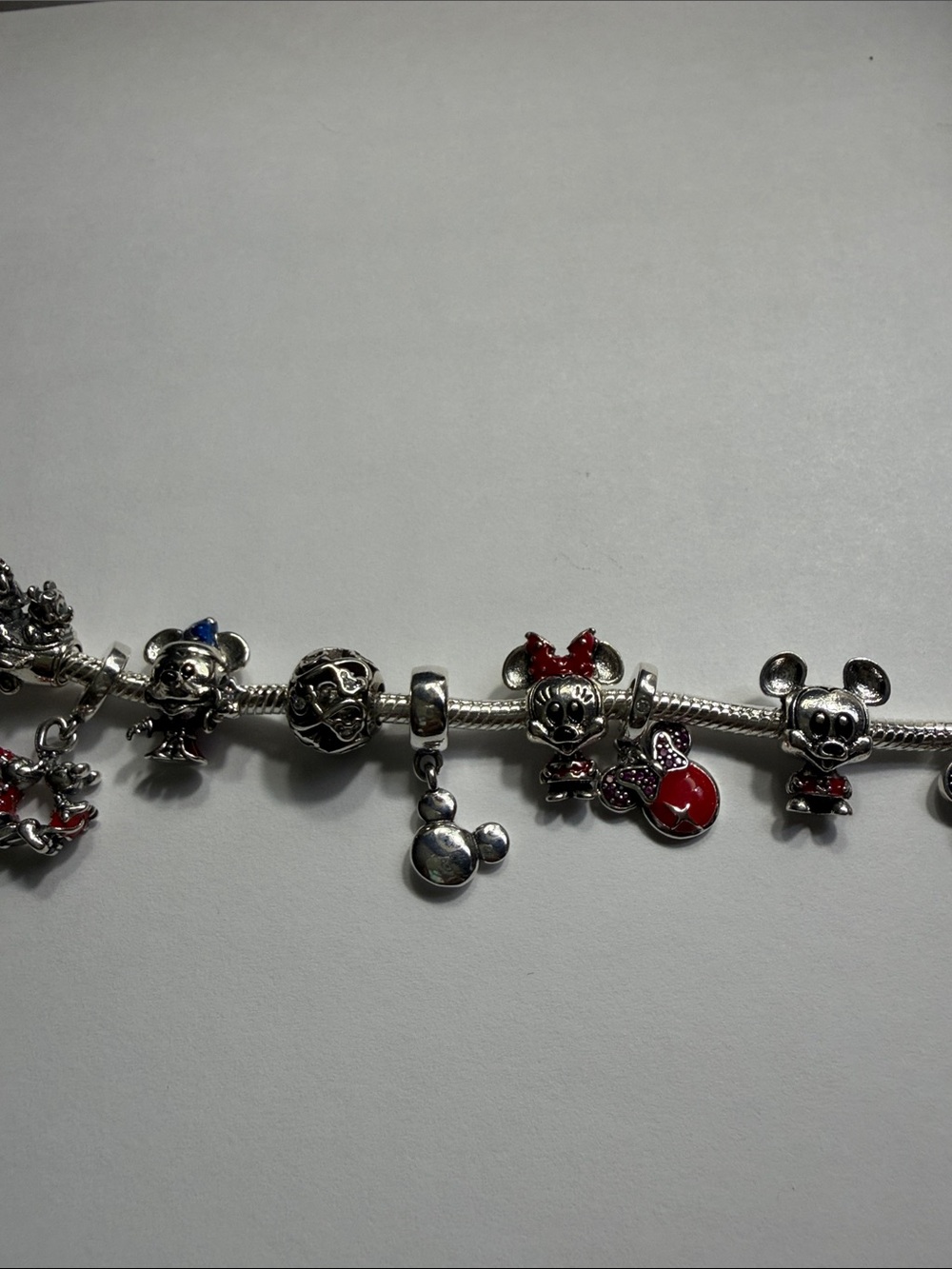 Pandora, Minnie, mouse bracelet pre styled with 13 charms - Picture 5 of 6